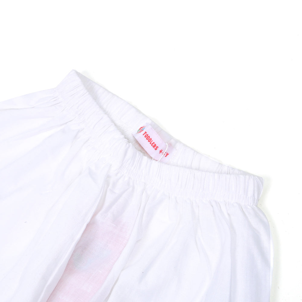 Shalwar For Girls - White