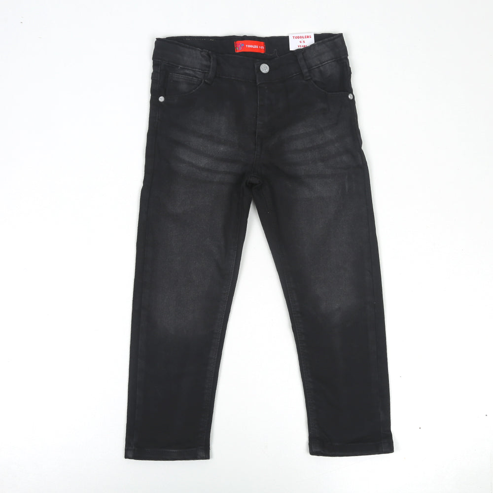 Denim Basic Pant For Boys - Black