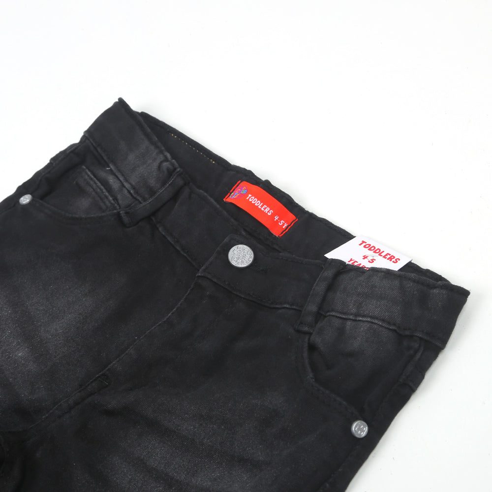 Denim Basic Pant For Boys - Black
