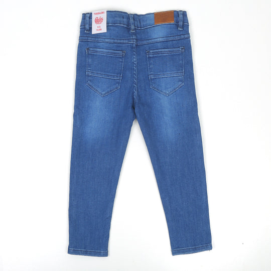 Denim Basic Pant For Boys - Mid Blue