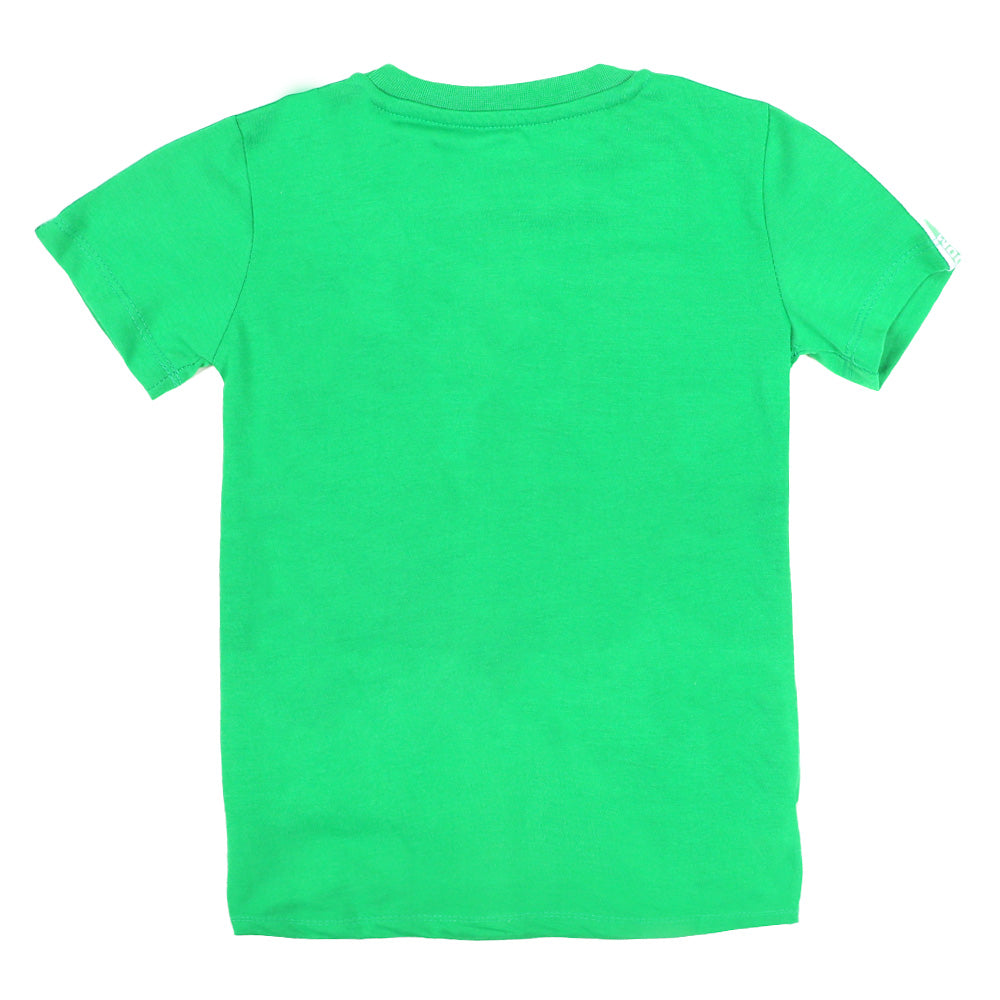Minar-e-Pakistan Printed T-Shirt For Boys - Green