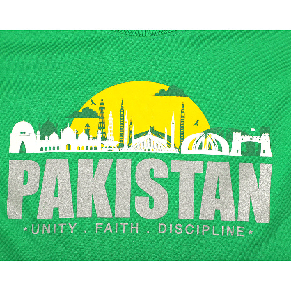 T-Shirt Pakistan Monuments - Green