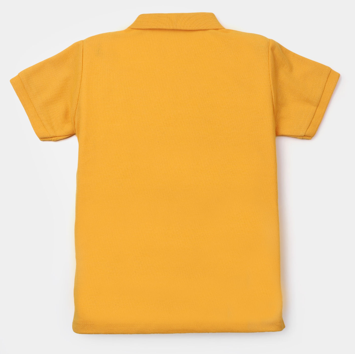 Boys Basic Cotton Polo T-Shirt - Yellow