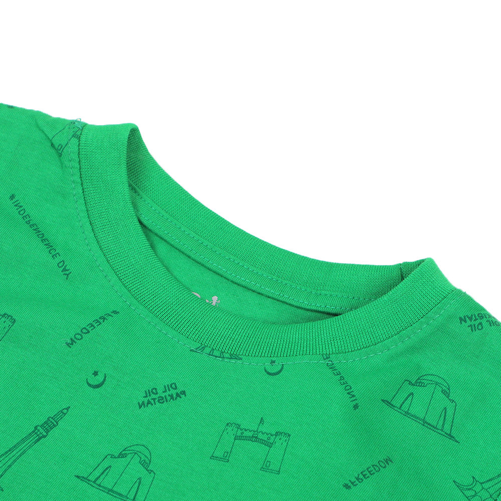 T-Shirt Pakistan 14 AOP - Green