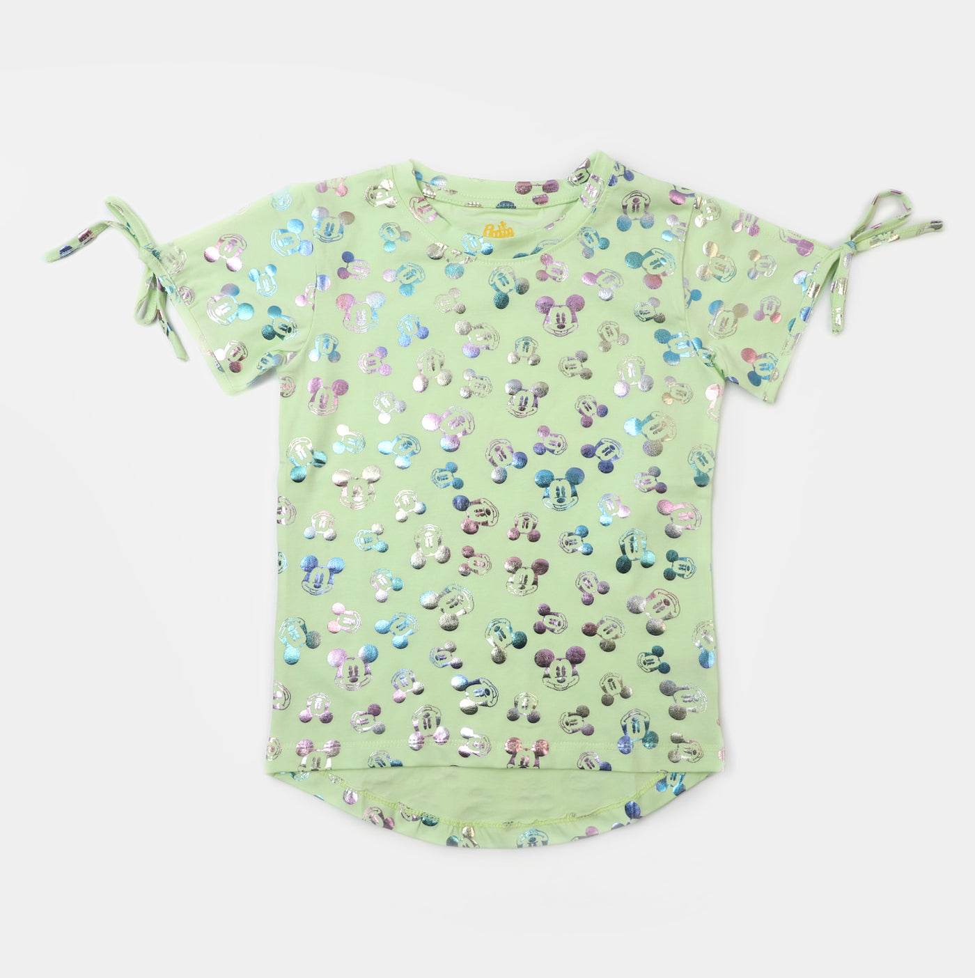 Girls Cotton T-Shirt  - Green