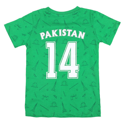 T-Shirt Pakistan 14 AOP - Green