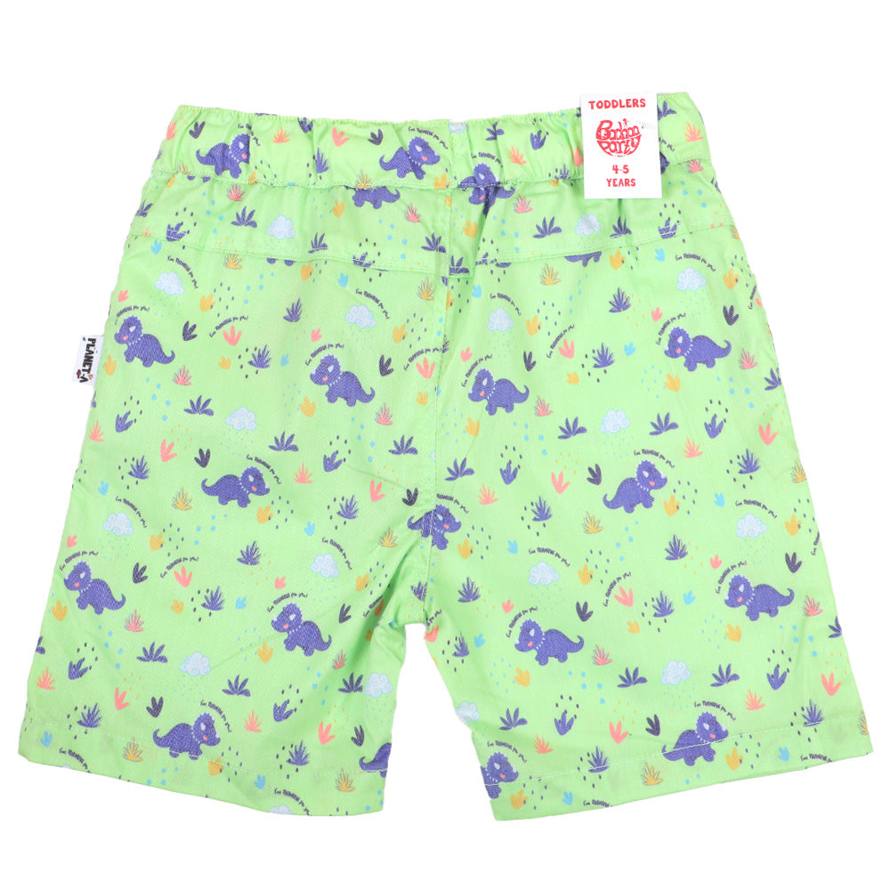 Boys Short Cotton Rhino Park - Green