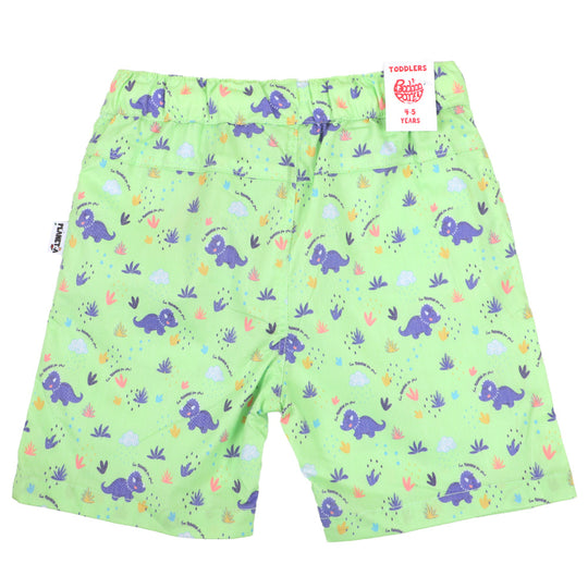 Boys Short Cotton Rhino Park - Green