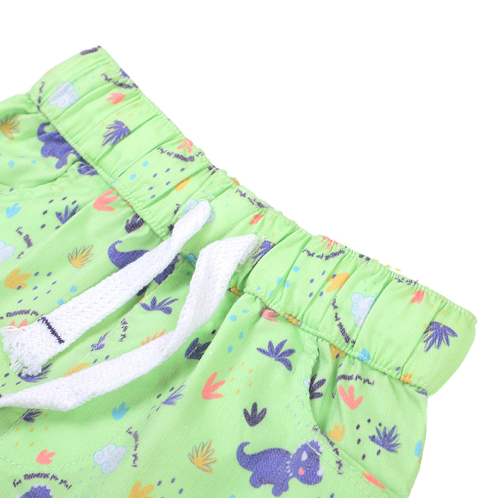 Infant Boys Short Cotton Rhino Park - Green