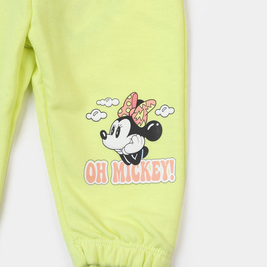 Infant Girls Terry Pajama Character- Sharp Green