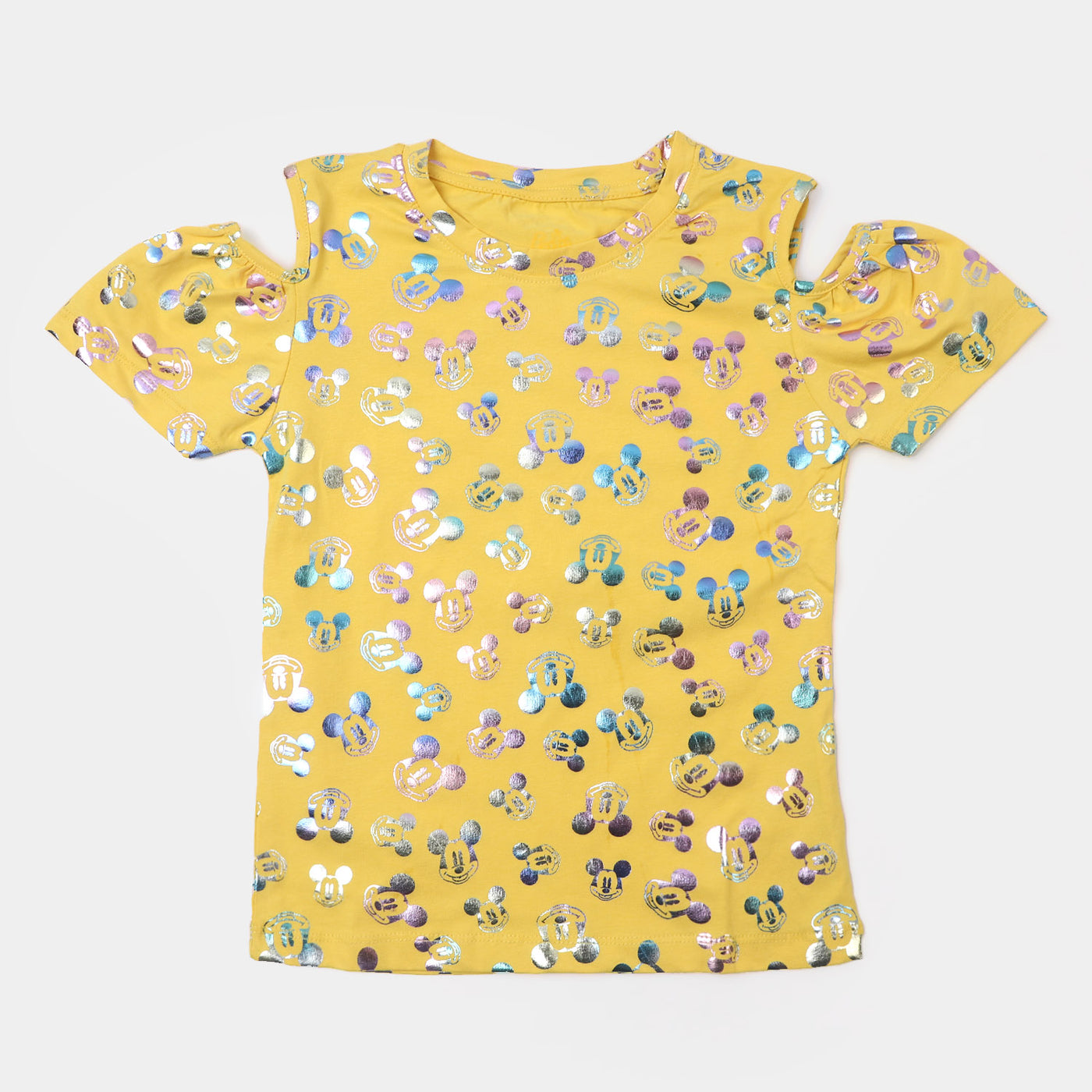 Girls Cotton T-Shirt - Yellow