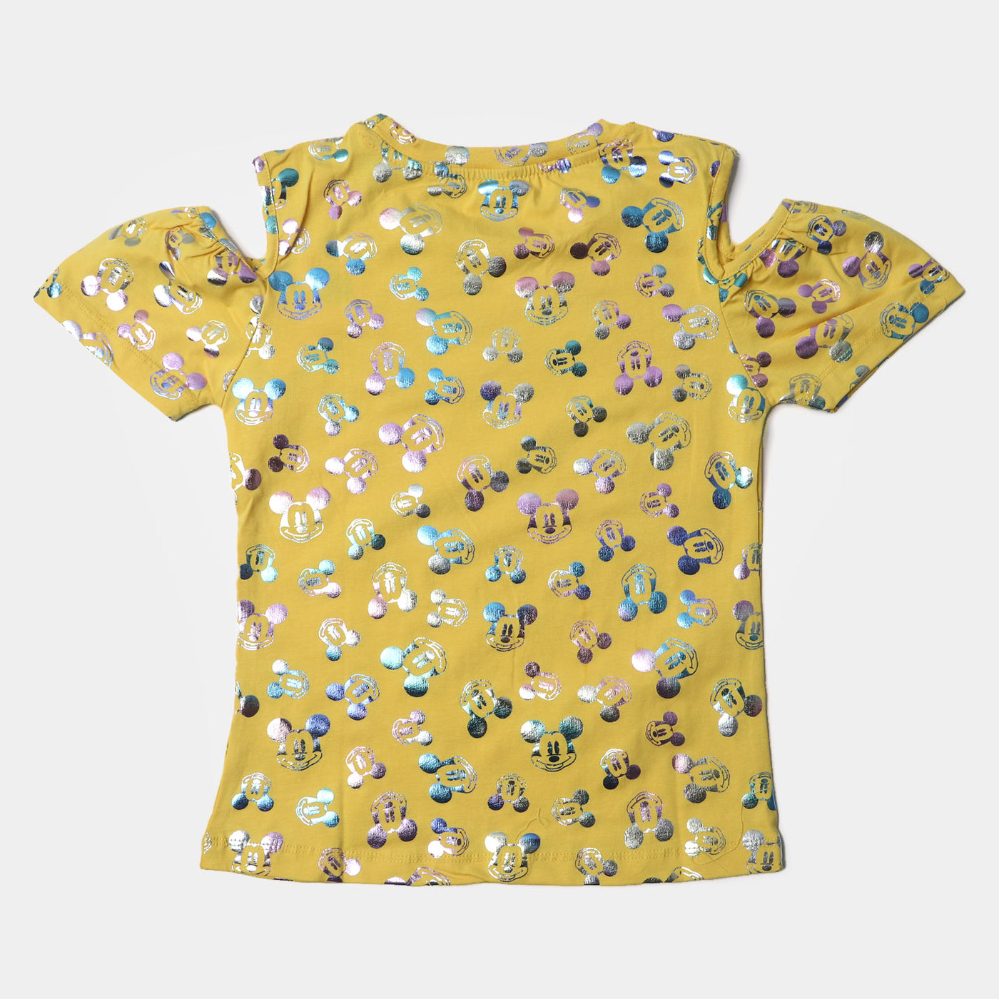 Girls Cotton T-Shirt - Yellow