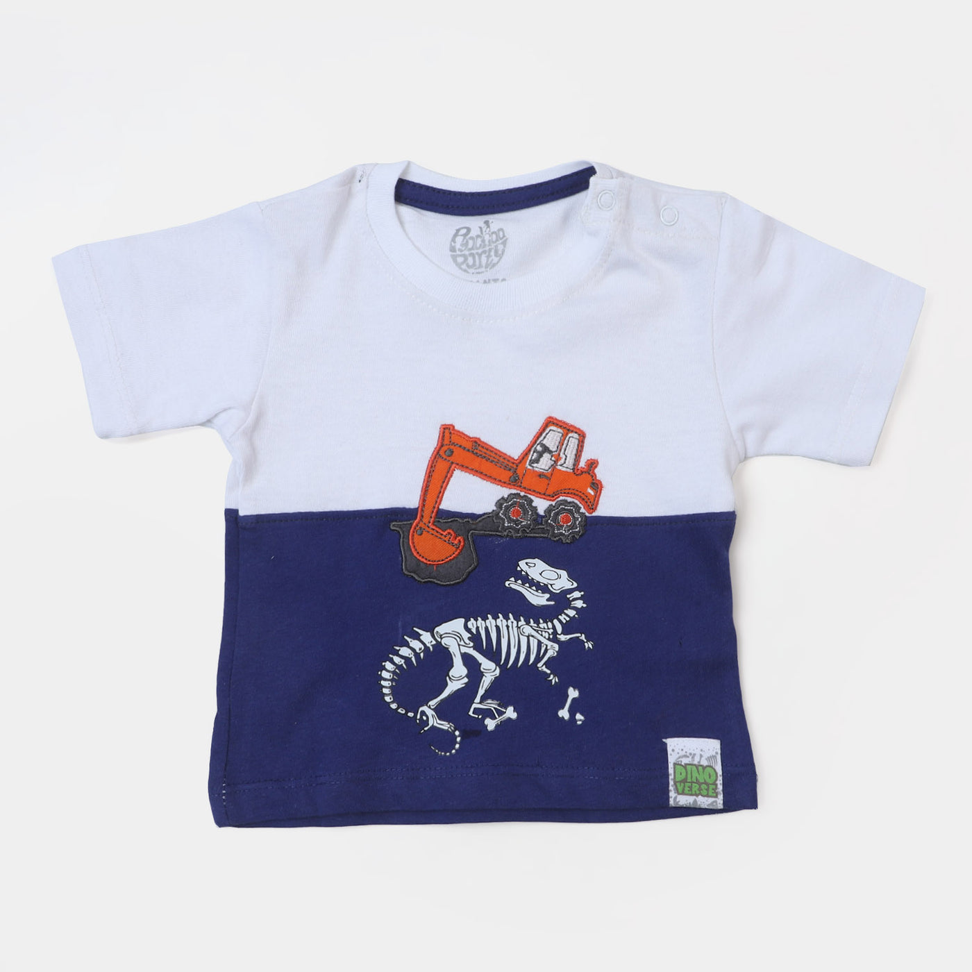 Infant Boys Cotton T-Shirt Dino Search - Spa Retreat