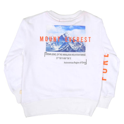 Sweatshirt For Boys - White