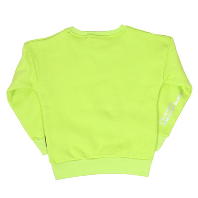 Girls 2 Piece suit Fleece Positivity - Neon Green