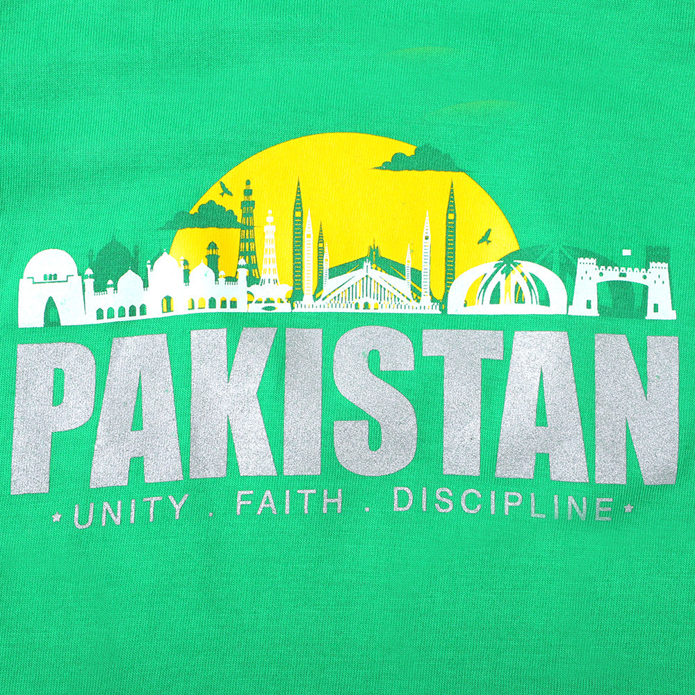 Infant T-Shirt Pakistan Monuments - Green