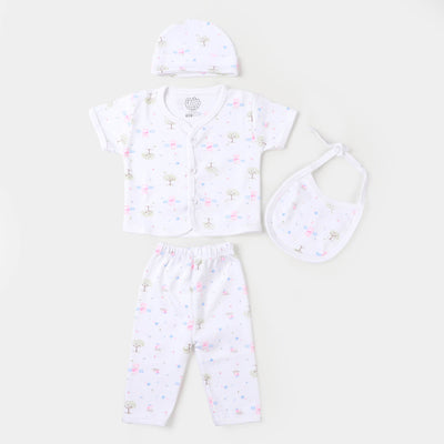 Infant Baby Cotton Summer 4PCs Set