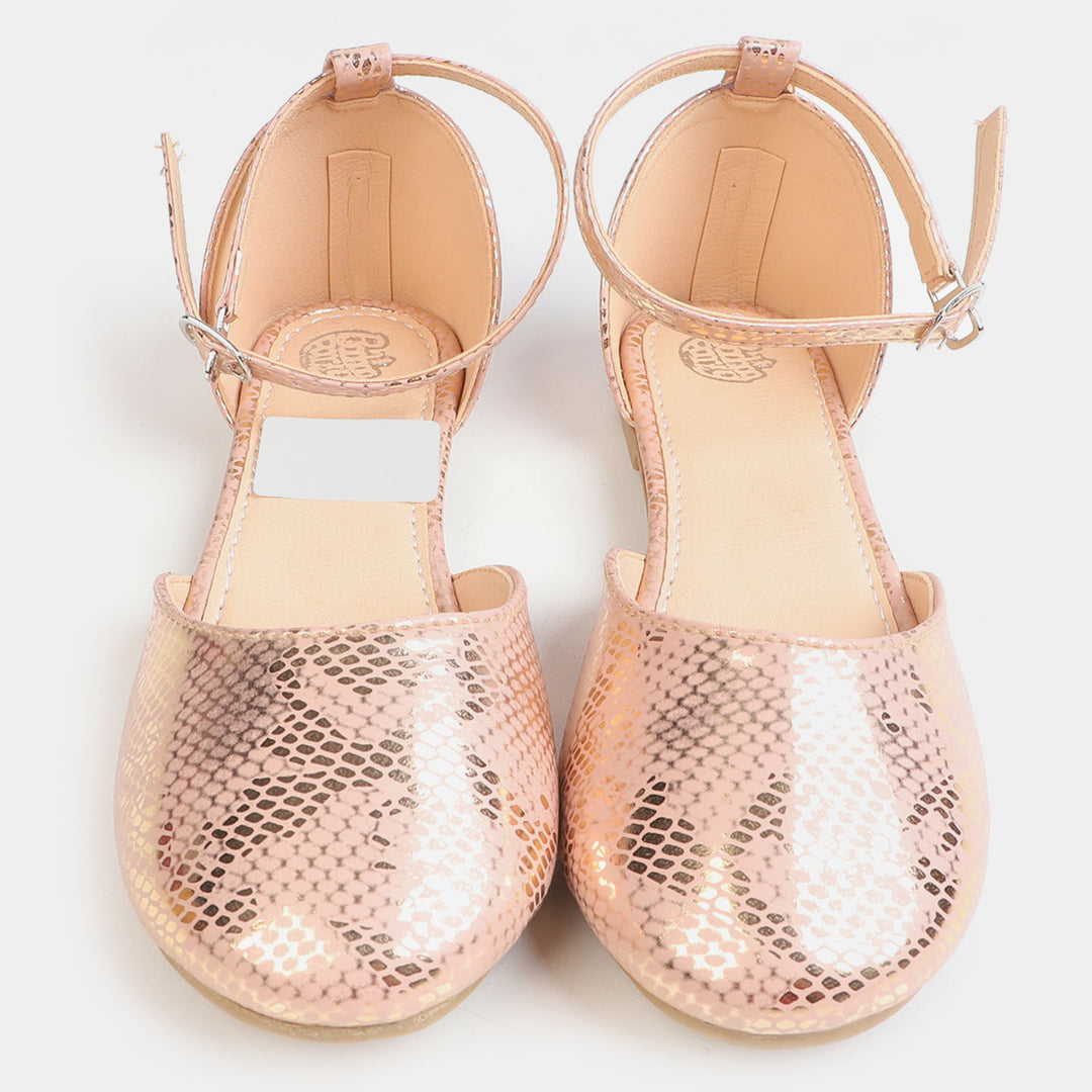 Girls Pumps PP 80-5-Peach