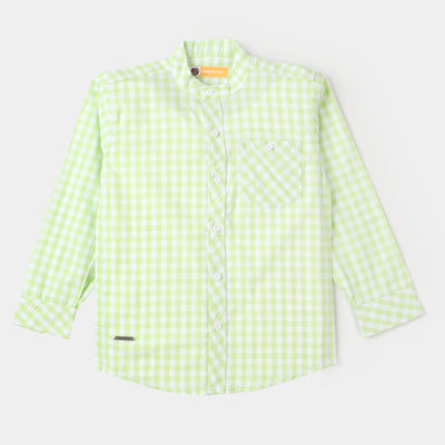 Boys Casual Cotton Shirt Take The Chance - Check