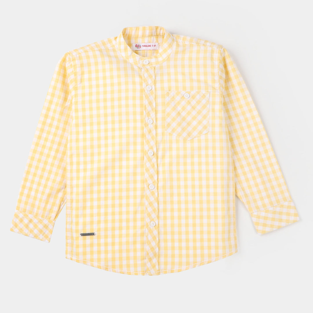 Boys Casual Cotton Shirt Take The Chance - Check