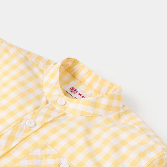 Boys Casual Cotton Shirt Take The Chance - Check