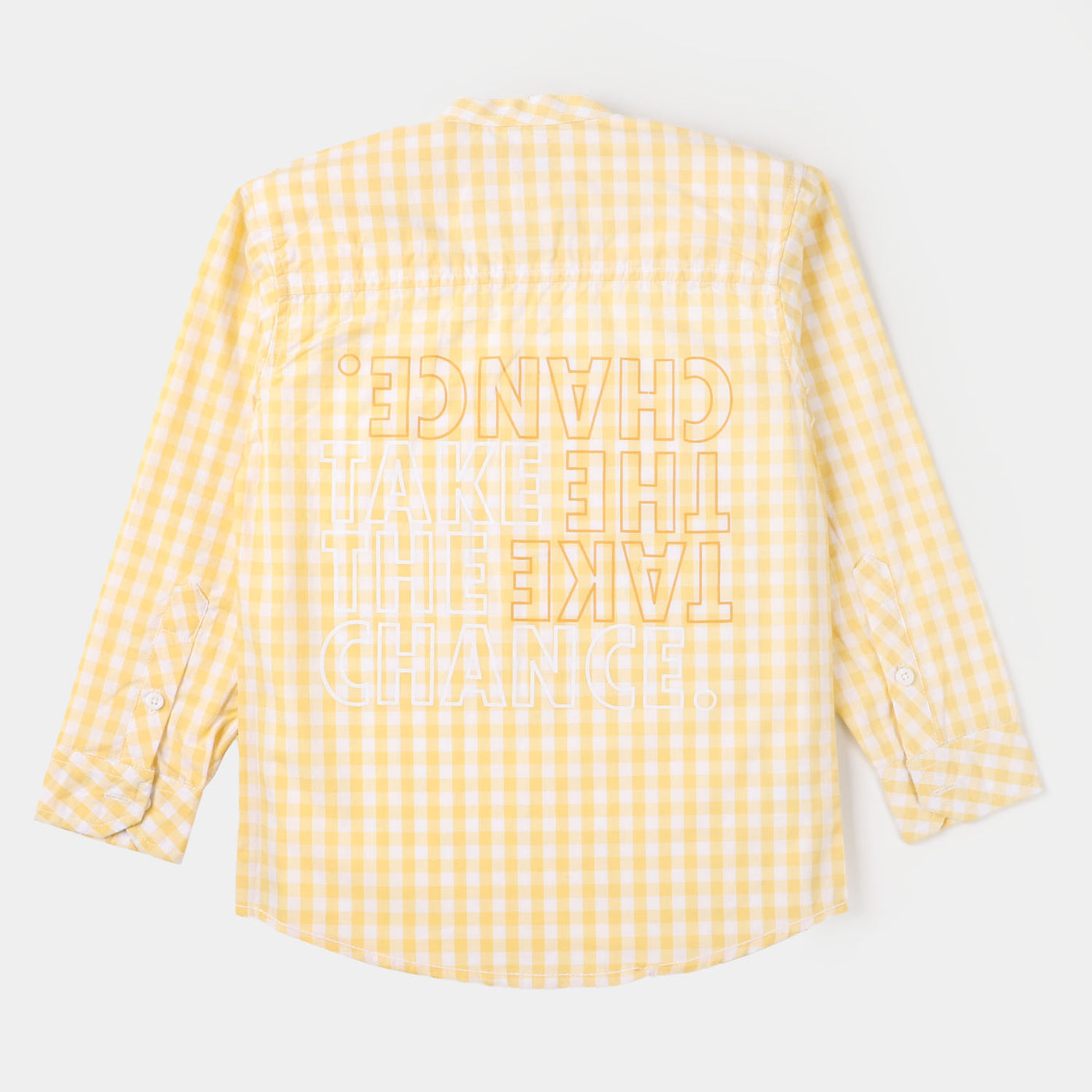 Boys Casual Cotton Shirt Take The Chance - Check