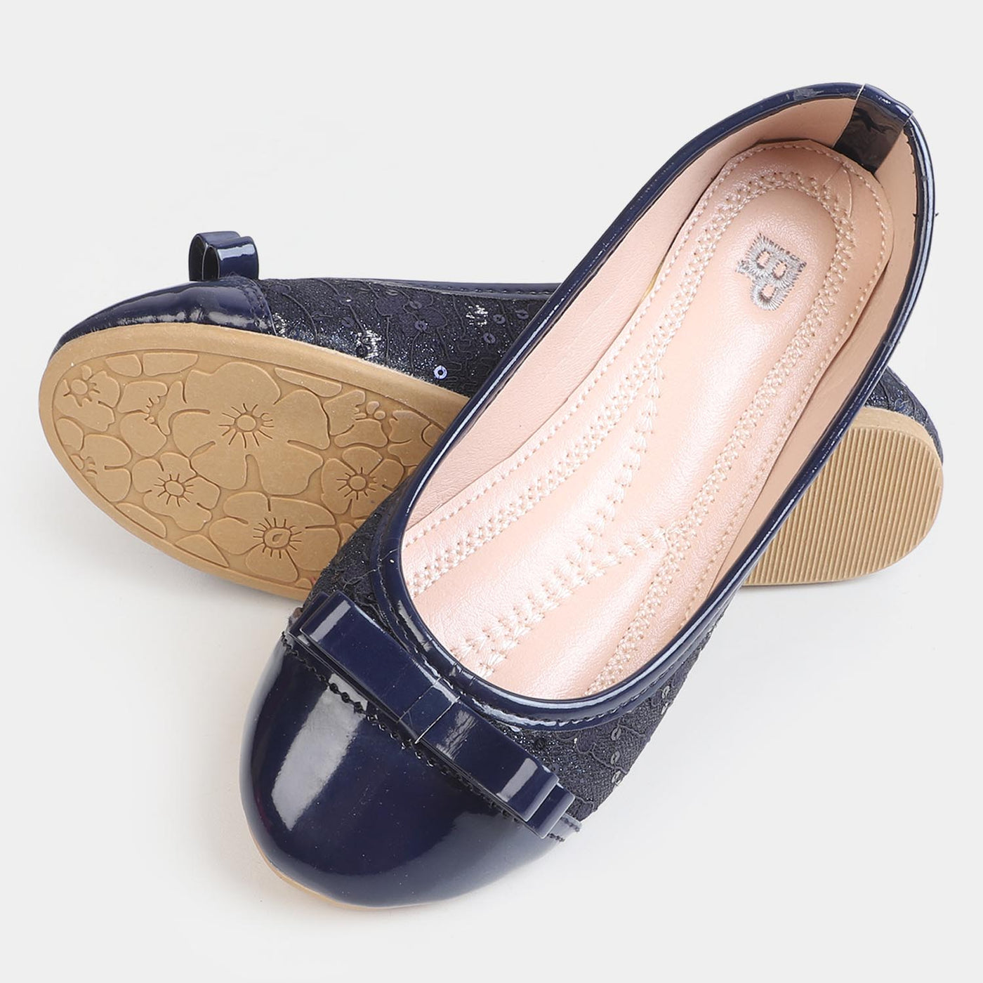 Girls Pumps 80-4-NAVY