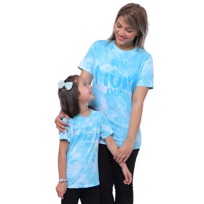 T-Shirts H/S Best Mom Ever - Blue