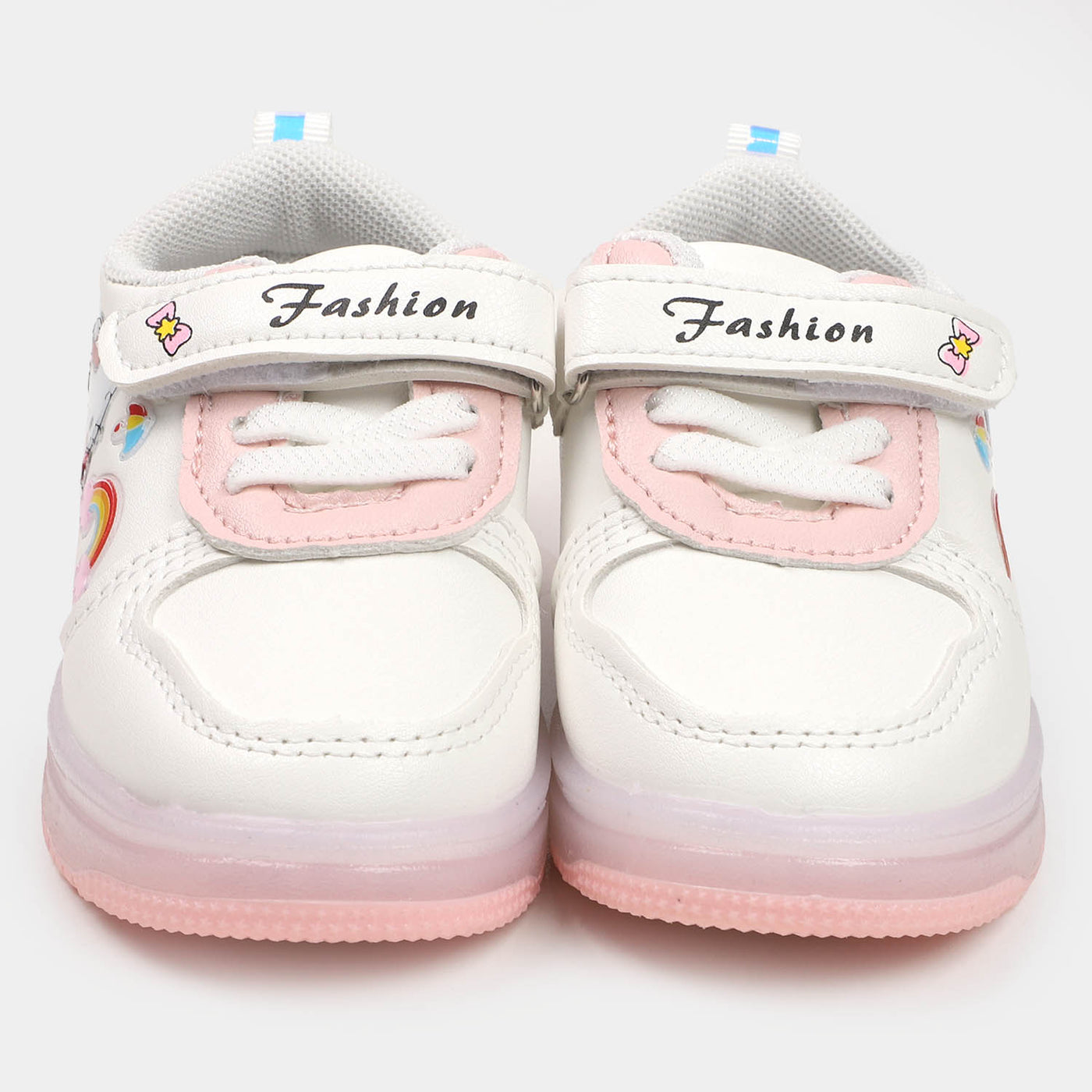 Girls Sneakers With Multi Lights Effects | White