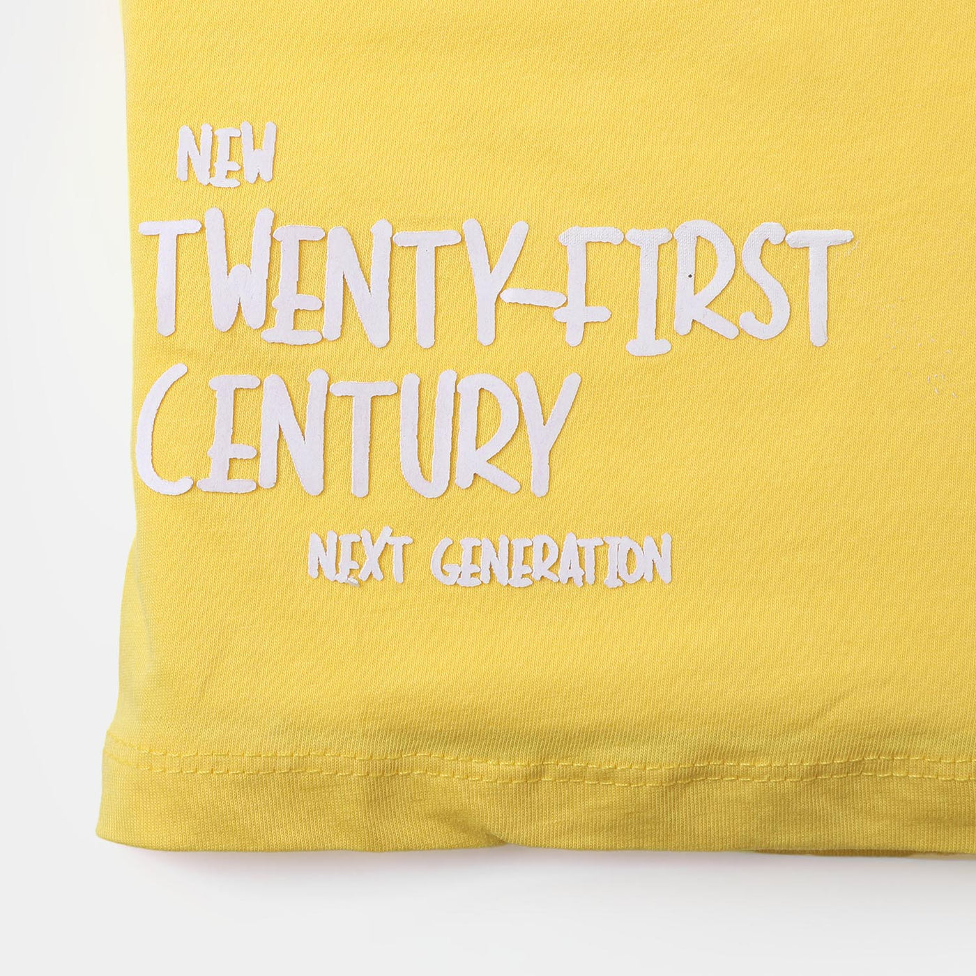 Boys Cotton T-Shirt  New Generation - Yellow