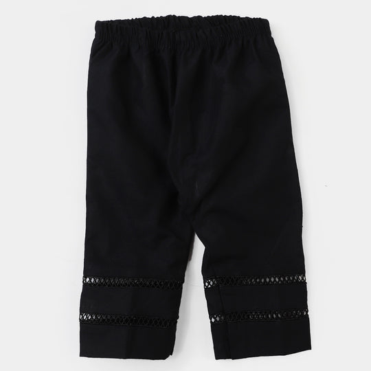 Infant Girls Straight Pant | BLACK