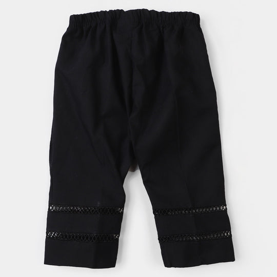 Infant Girls Straight Pant | BLACK