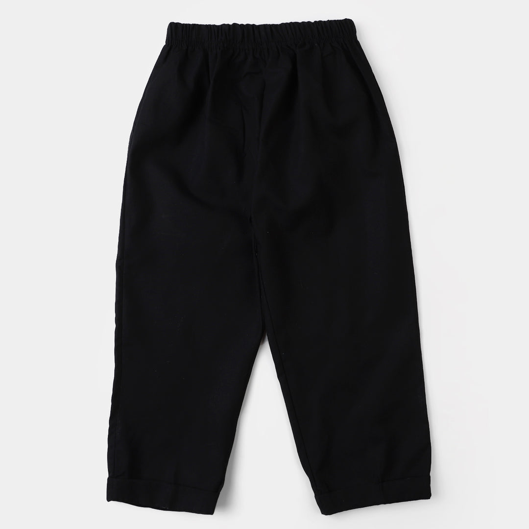 Girls Cotton Eastern Pant - Black