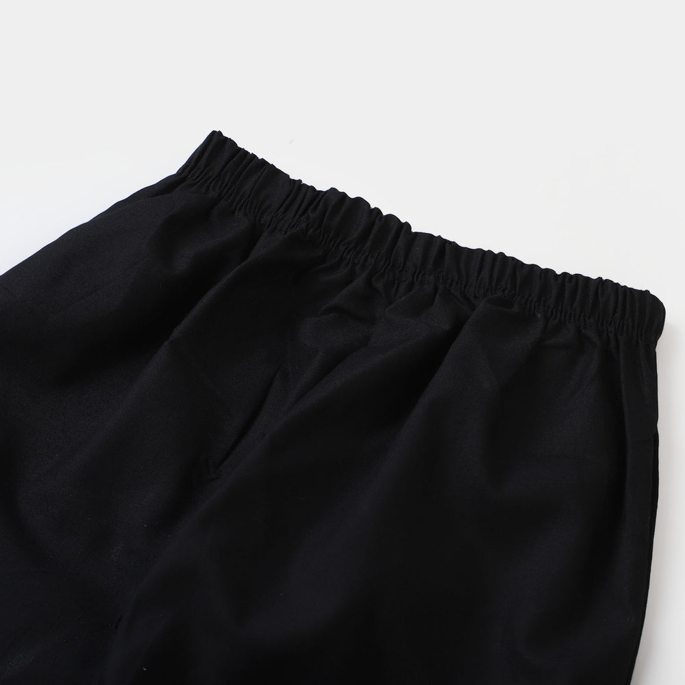 Girls Cotton Eastern Pant - Black