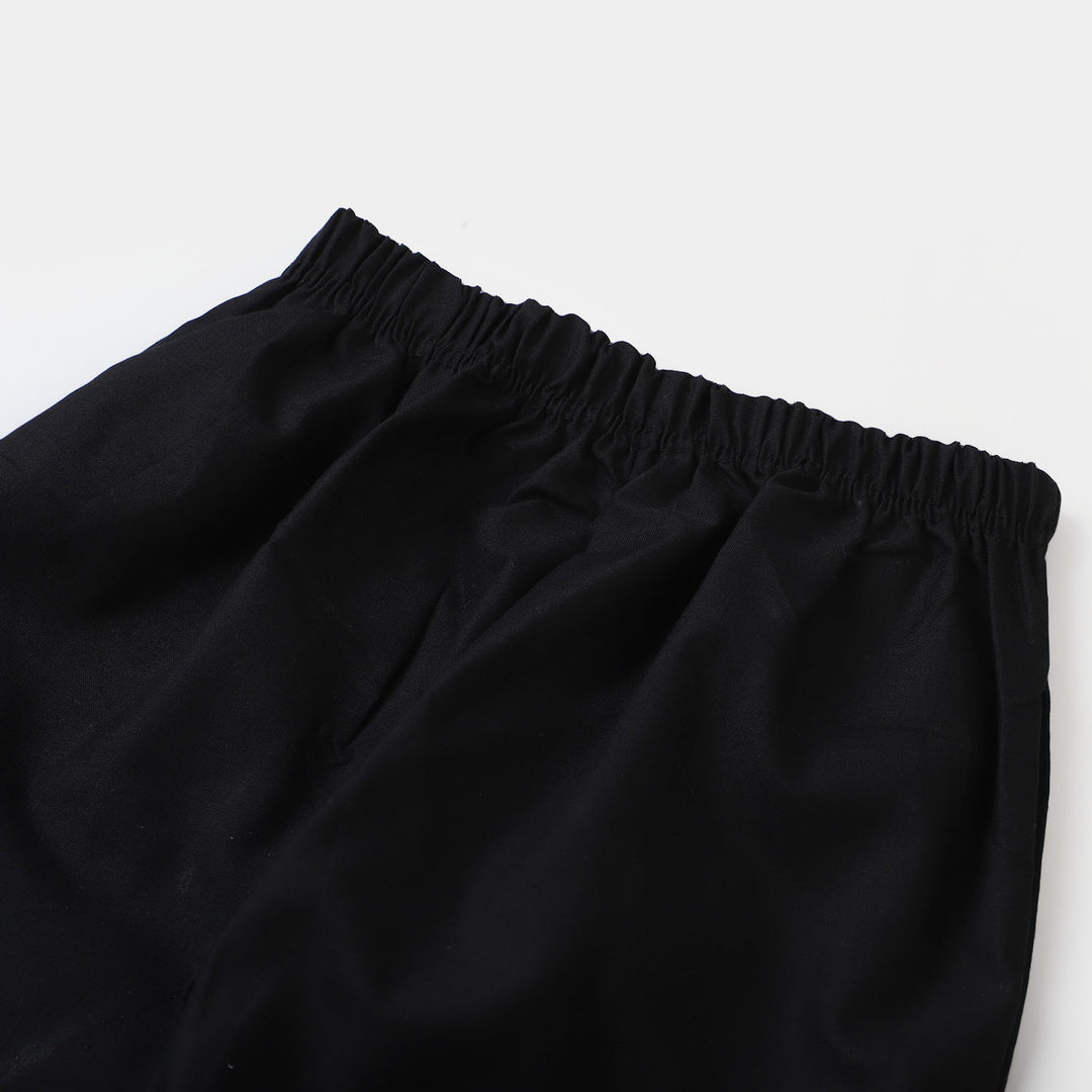 Girls Cotton Eastern Pant - Black