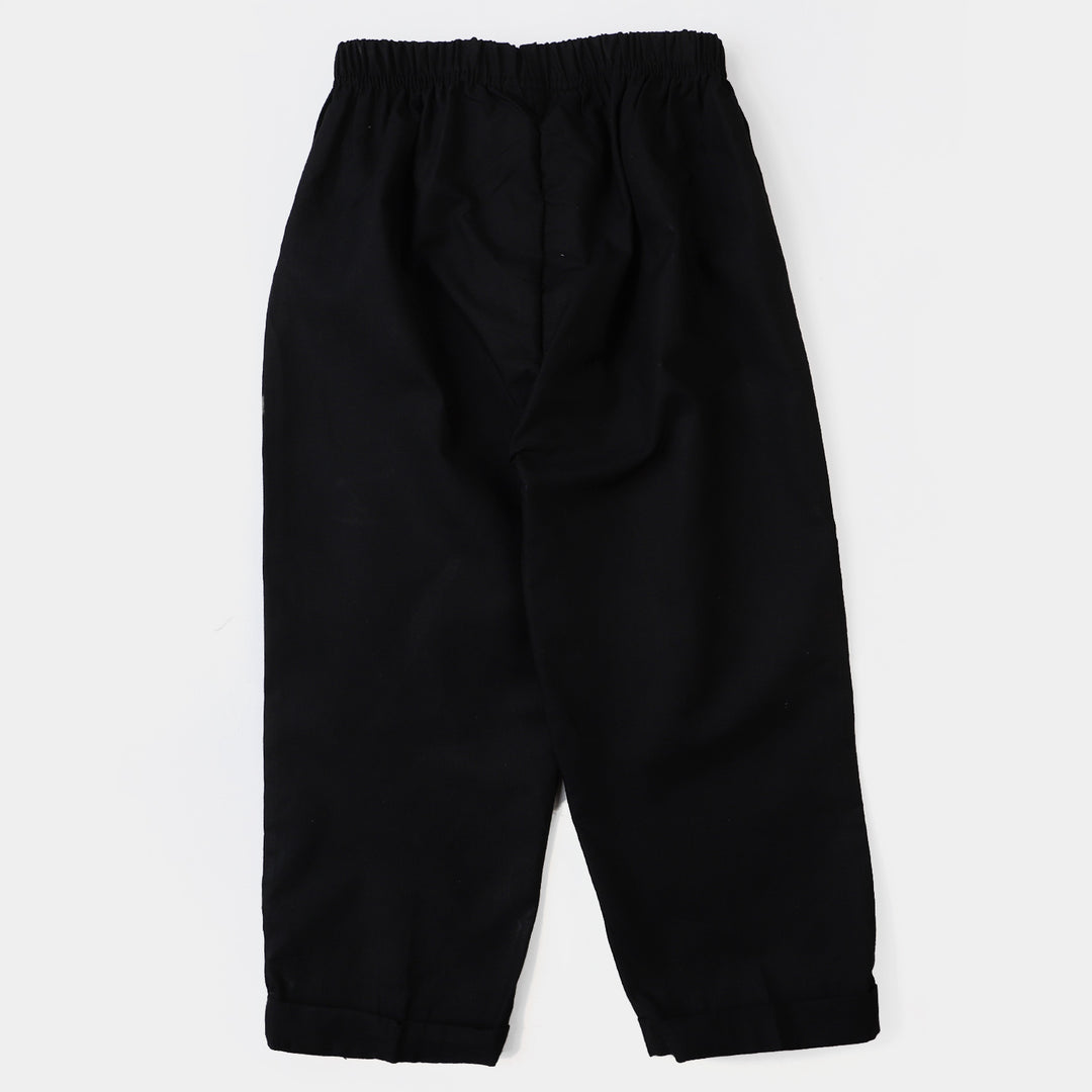 Girls Cotton Eastern Pant - Black