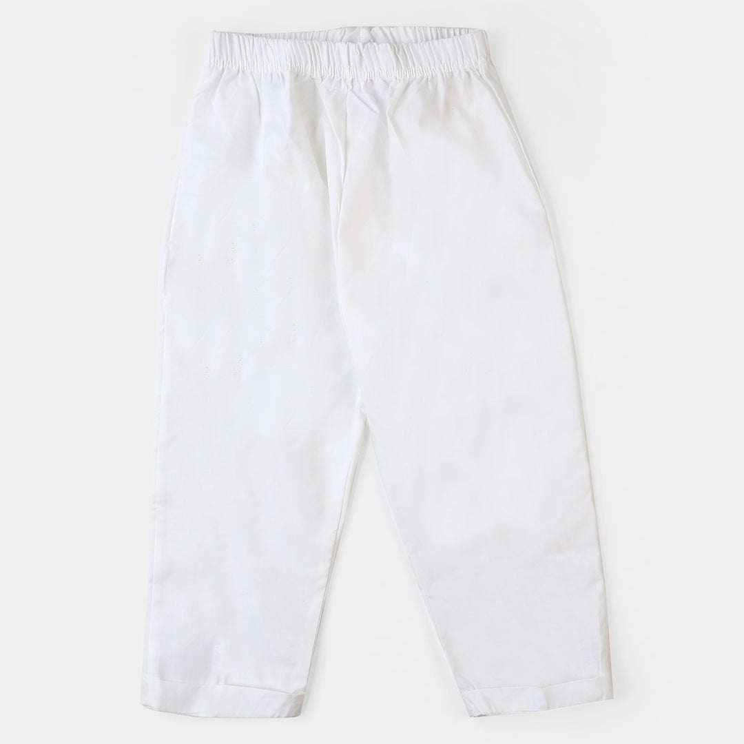 Girls Cotton Eastern Pant - White