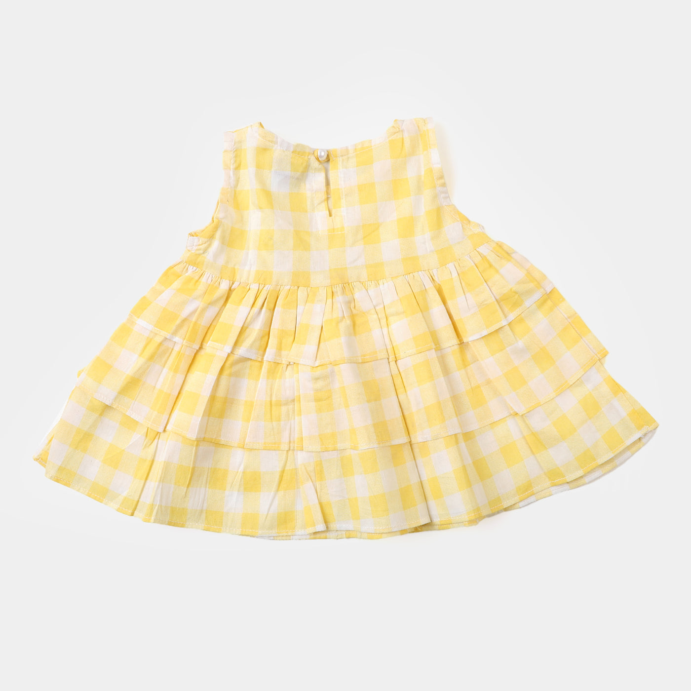 Infant Girls Casual Top Checks | Yellow