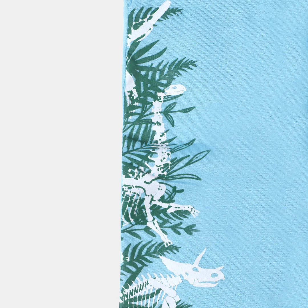 Boys Cotton Terry Pyjama Dino Crew - Atomizer