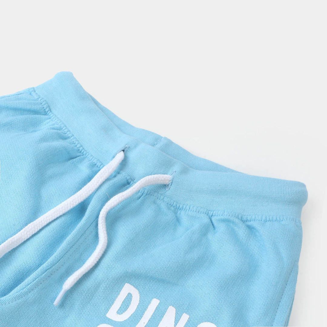 Boys Cotton Terry Pyjama Dino Crew - Atomizer