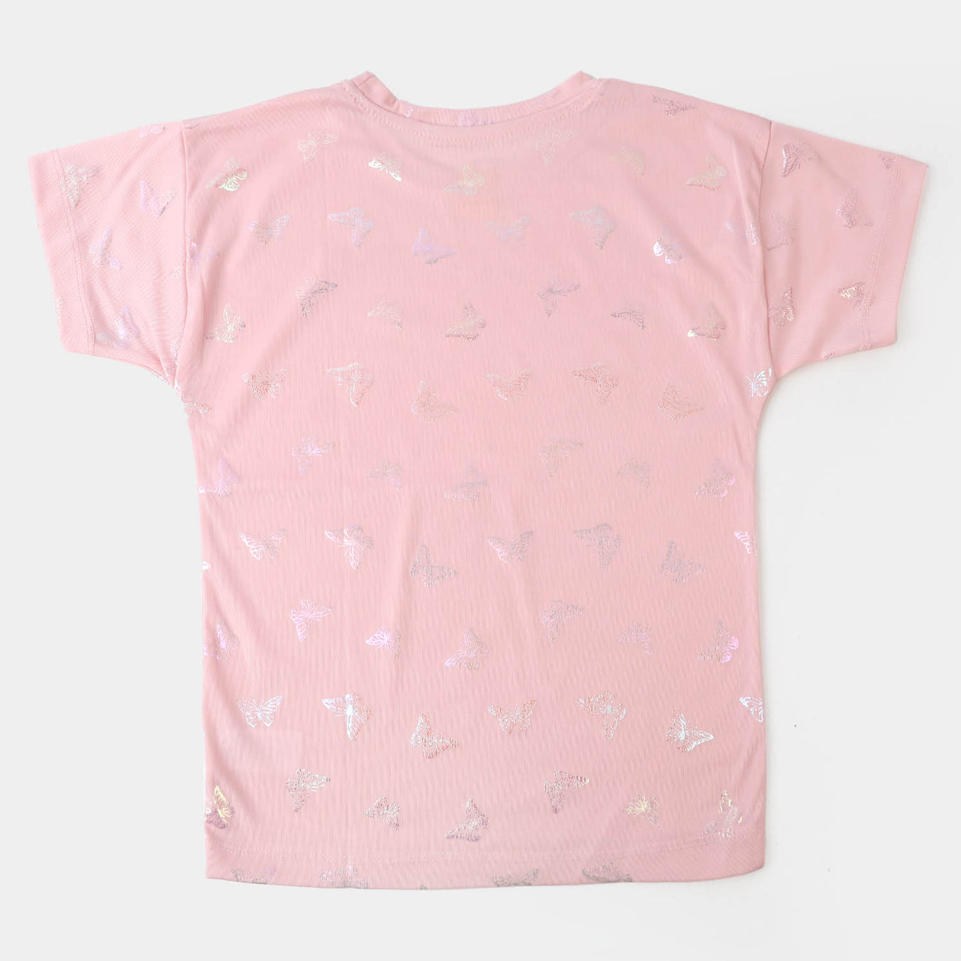 Girls T-Shirt Butterfly All Over - Peach