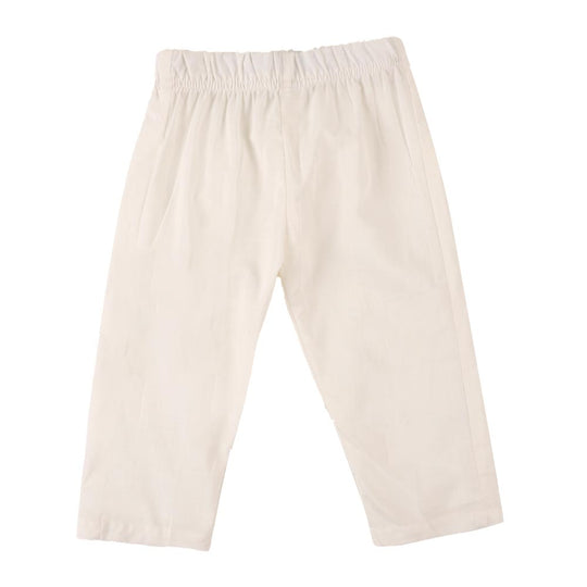 Infant Boys Screen Print Kurta Pajama Suit - OFF-White