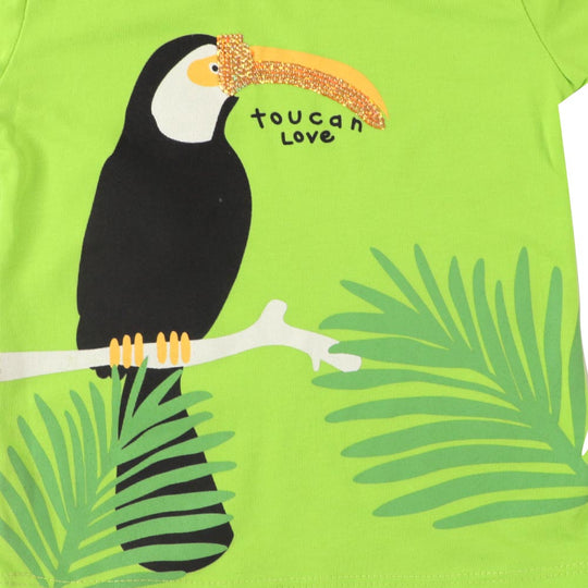 Infant Girls T-Shirt Toucan Love - Green