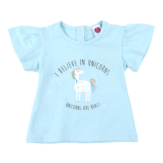 Infant Girls T-Shirt Character - Fair Aqua