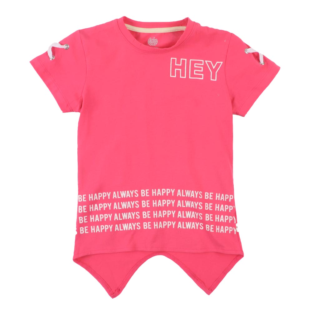 Girls T-Shirt Hey - H.Pink