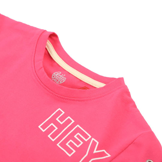 Girls T-Shirt Hey - H.Pink