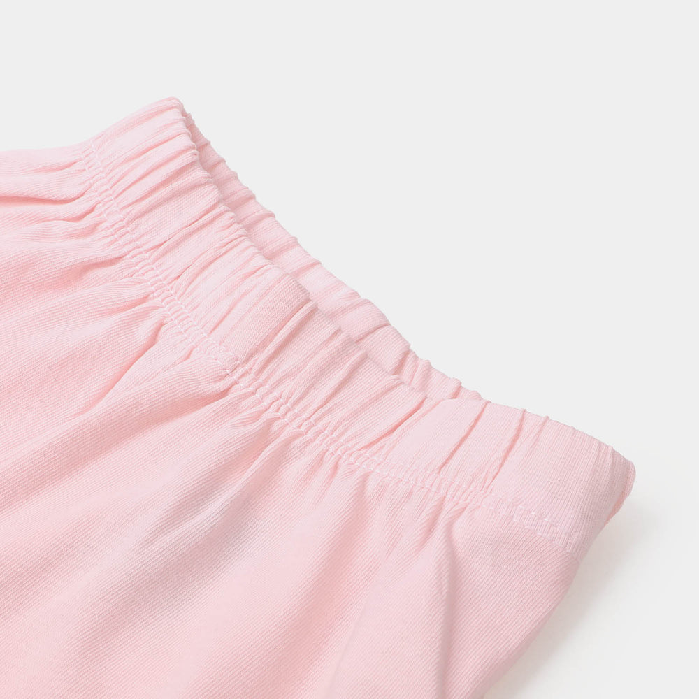 Infant Girls Jersey Plain Tights - Light Pink