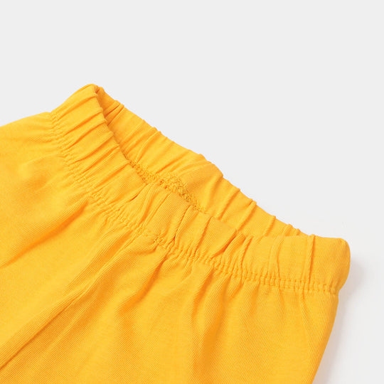 Infant Girls Jersey Plain Tights - Citrus