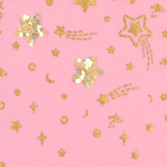 Girls T-Shirt H/S Stars - Pink A Boo