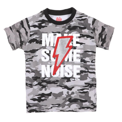 Boys T-Shirt H/S Make Some Noise - BLACK